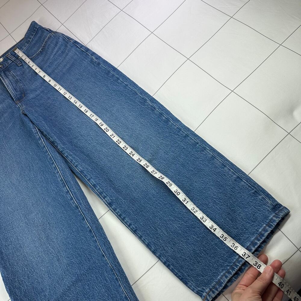 Madewell Jeans Women 30 Blue Perfect Vintage Wide Leg Crop Cresslow Wash Stretch - Picture 13 of 16
